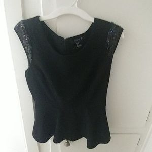 Black dressy forever 21 top.